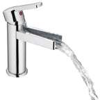 Ngk schutte niagara ééngreepsmeraan wastafel met watervaluitloop | chroom 26110