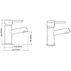 Ngk schutte laurana ééngreepsmeraan wastafel | chroom 35910