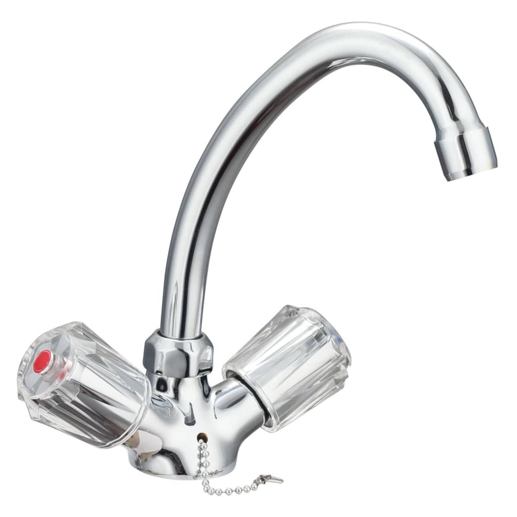 Schutte savino tweegreepskraan wastafel | chroom 37210