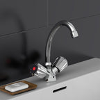 Schutte savino tweegreepskraan wastafel | chroom 37210