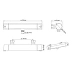 Ngk schutte vita thermostatische meraan douche | chroom 52425