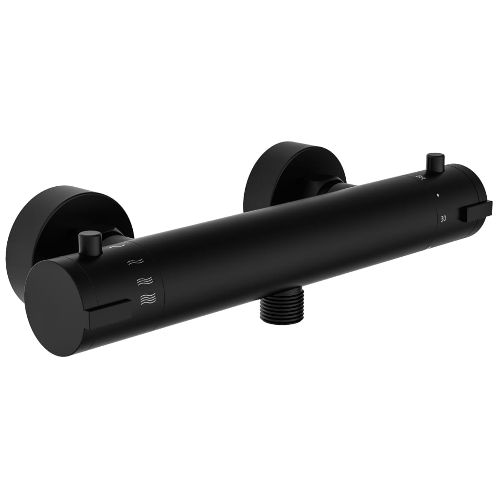 Ngk schutte london thermostatische meraan douche | 120 mm hoh-afstand| mat zwart - 52526nl