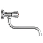 Schutte brillant tweegreepskraan keuken | wandmontage | chroom 57600