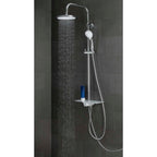 Schutte aquastar hoofddouche set met planchet | chroom-wit 60500