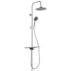 Schutte aquastar hoofddouche set met planchet | chroom-antraciet 60501