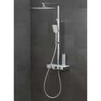 Ngk schutte ocean douchesysteem met thermostatische meraan en glazen planchet | chroom-wit - 60530 60530