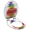 Schutte mdf wc-bril colorful stones met soft-close 80120