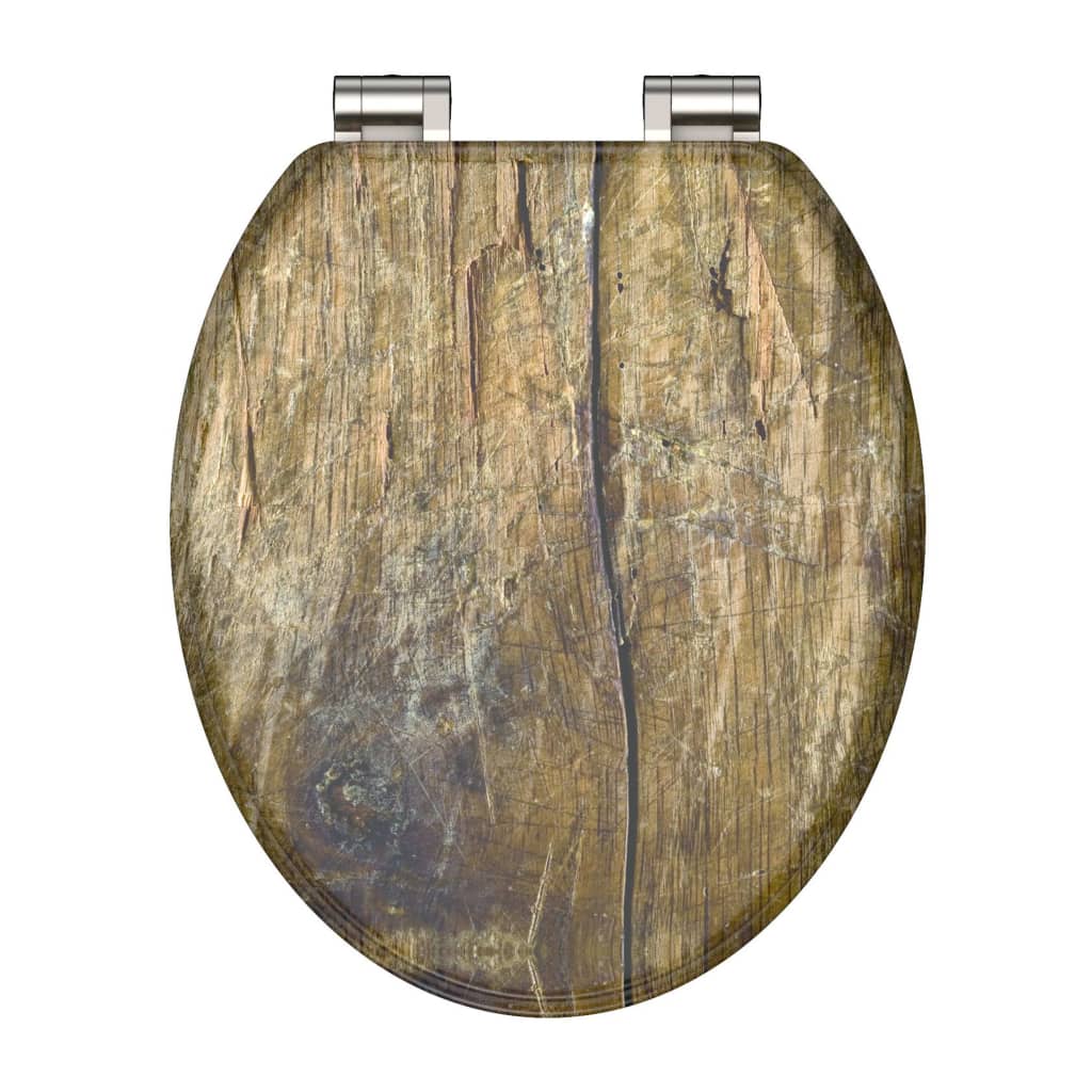Schutte mdf wc-bril solid wood met soft-close 80124