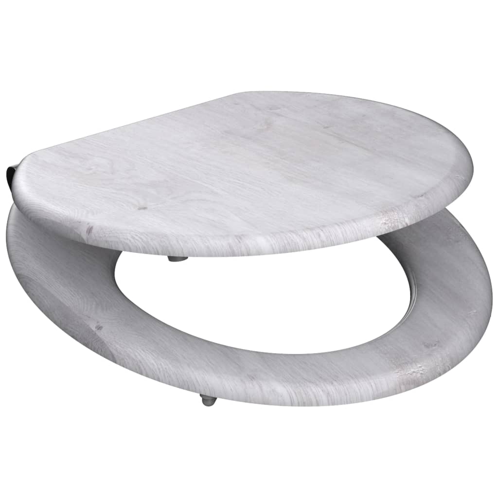 Schutte mdf wc-bril light wood met soft-close 80192