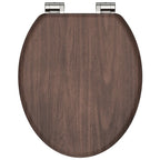 Schutte mdf wc-bril dark wood met soft-close 80193