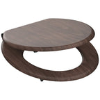 Schutte mdf wc-bril dark wood met soft-close 80193