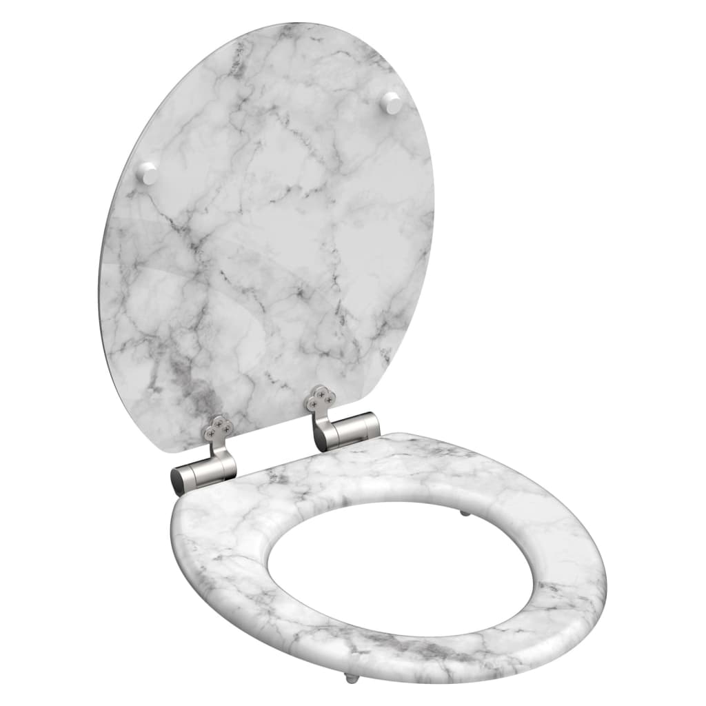 Schutte mdf wc-bril marmor stone met soft-close 80194