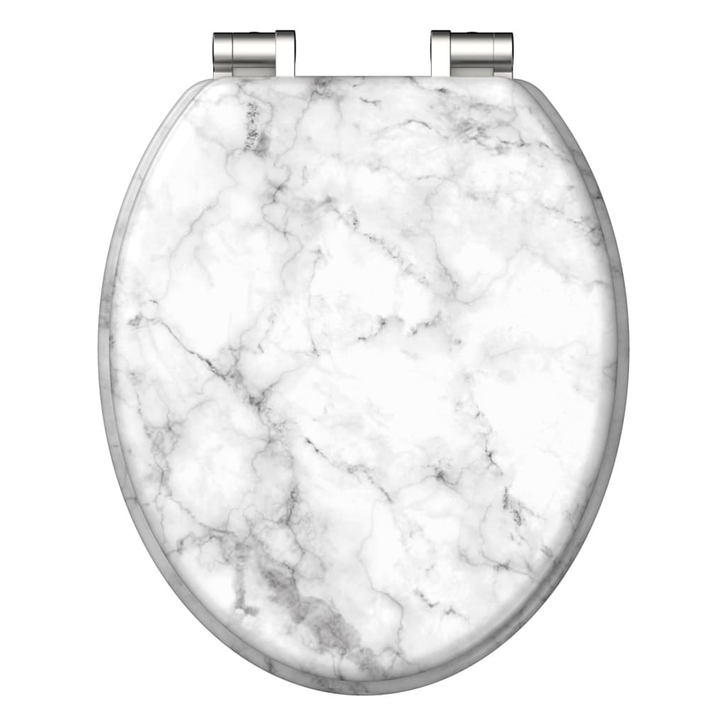 Schutte mdf wc-bril marmor stone met soft-close 80194