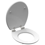 Schutte mdf high gloss wc-bril grey steel met soft-close 80523