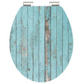 Schutte mdf high gloss wc-bril blue wood met soft-close 80536