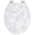Schutte mdf high gloss wc-bril diamond met soft-close 80545