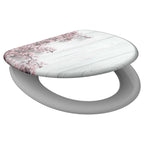 Schutte duroplast wc-bril flowers wood met soft-close 82197