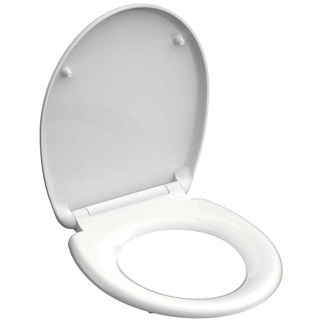 Schutte duroplast wc-bril white met soft-close en quick-release 82300