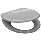 Schutte duroplast wc-bril grey met soft-close en quick-release 82302