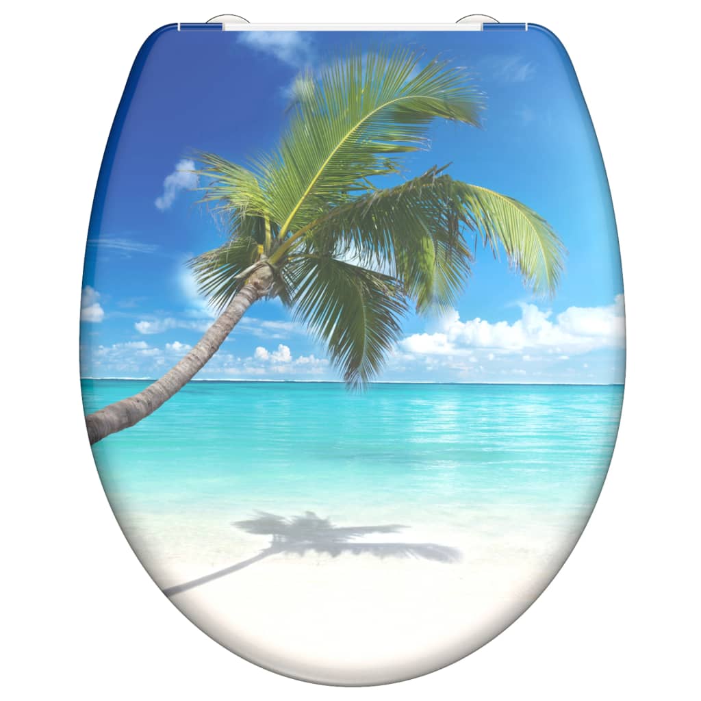 Schutte duroplast wc-bril carribean met soft-close en quick-release 82363