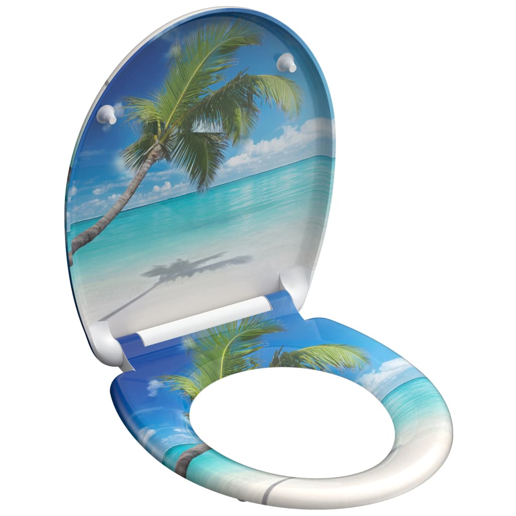 Schutte duroplast wc-bril carribean met soft-close en quick-release 82363