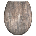 Schutte duroplast wc-bril old wood met soft-close en quick-release 82368