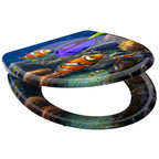 Schutte duroplast wc-bril sea life met soft-close en quick-release 82372