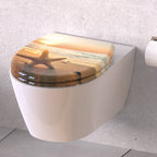 Schutte duroplast wc-bril sea star met soft-close en quick-release 82373
