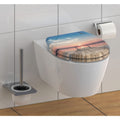 Schutte duroplast wc-bril sunset sky met soft-close en quick-release 82378