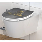 Schutte duroplast high gloss wc-bril relaxing frog met soft-close en quick-release 82581