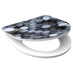 Schutte duroplast high gloss wc-bril round dips met soft-close en quick-release 82593