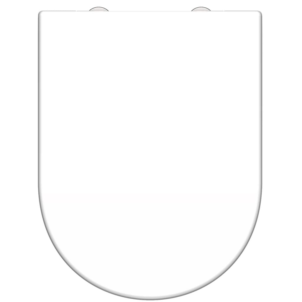 Schutte duroplast wc-bril d-vorm white met soft-close en quick-release 82910