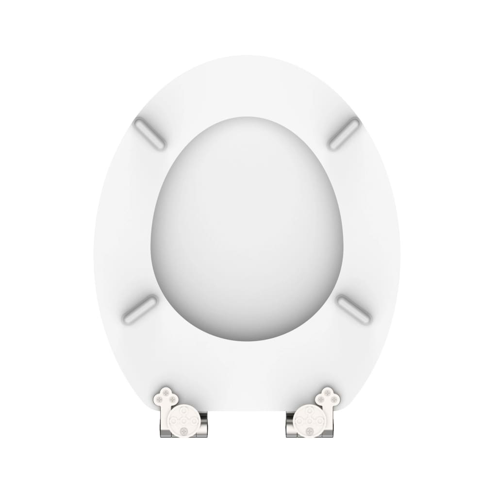 Schutte houten kern wc-zitting white met softclose | wit - 84100 84100
