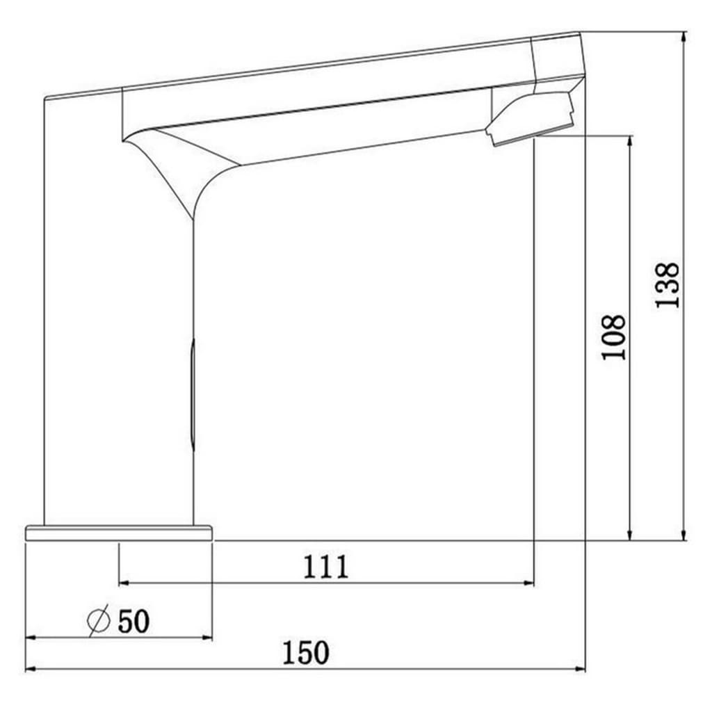 Schutte vital sensor wastafelkraan | chroom - 99100 99100
