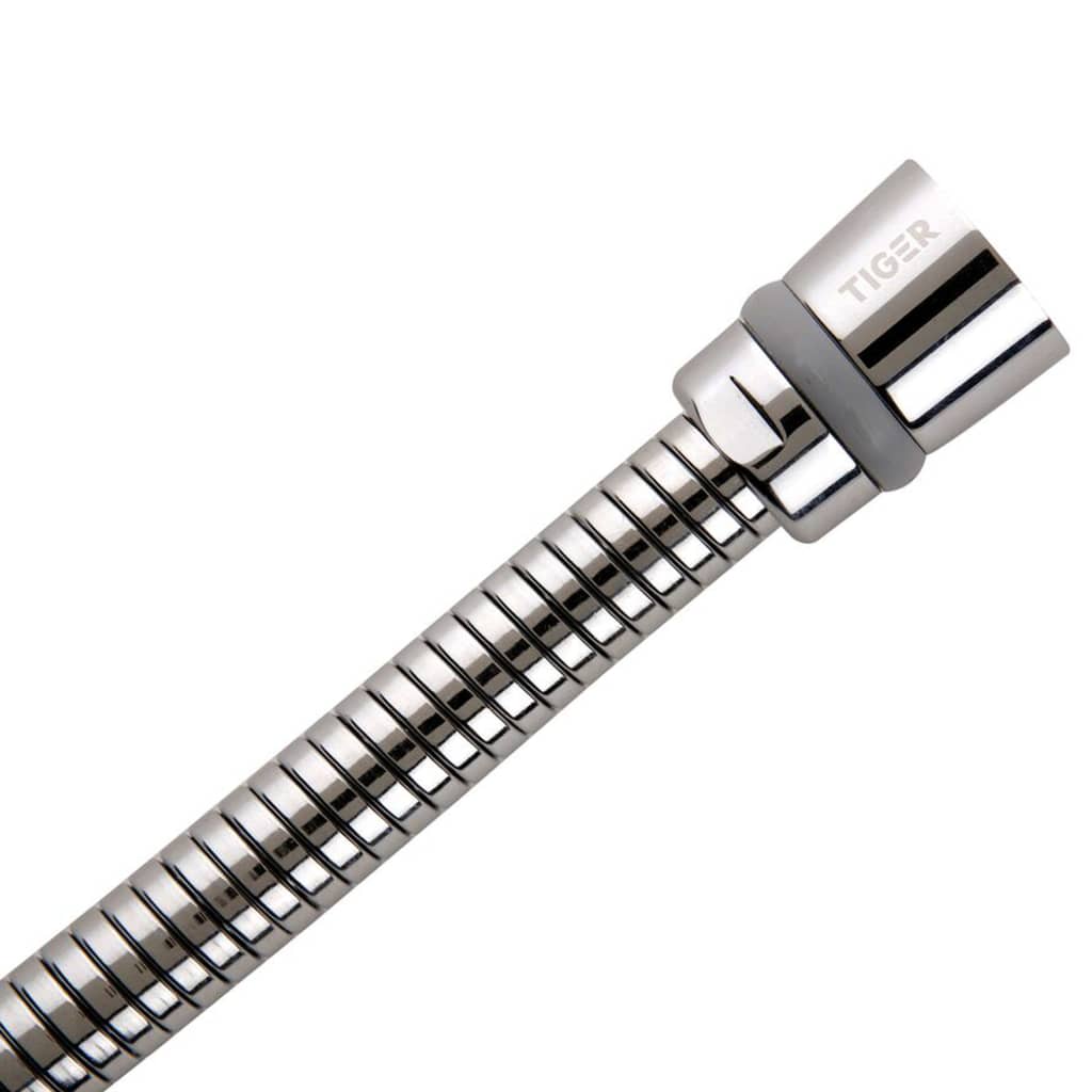 Tiger doucheslang excellencehose 150 cm geborsteld roestvrij staal