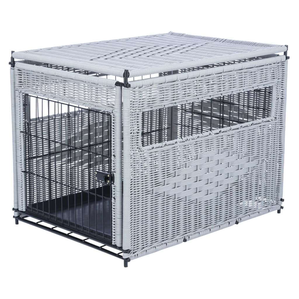 Trixie Trixie homekennel polyrotan lichtgrijs
