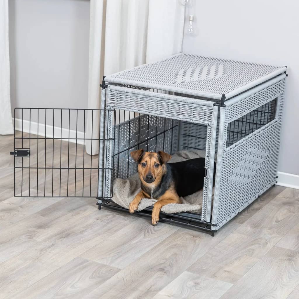 Trixie Trixie homekennel polyrotan lichtgrijs