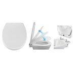 Hi toiletbril met quick release en soft-close