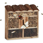HI HI Insectenhotel 30x9,5x30 cm hout naturel