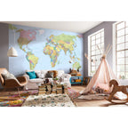 Komar Komar Fotobehang World Map XXL 368x248 cm XXL4-038
