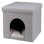 Trixie poef kattenmand relax-iglo alois grijs