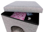Trixie poef kattenmand relax-iglo alois grijs