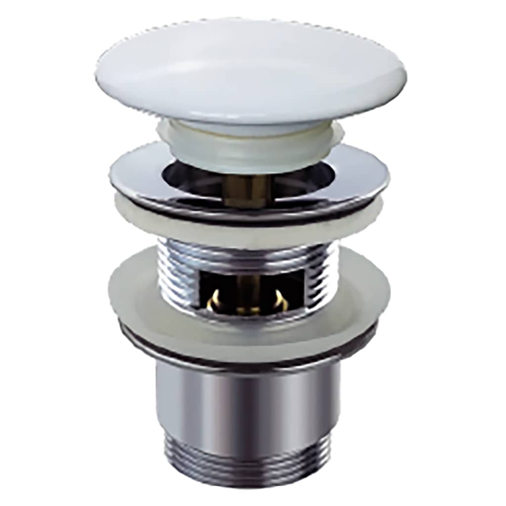 Schutte design clic-clac waste | met overloop | 1 ¼“ x 65 mm | wit - 98807410 98807410