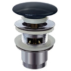 Schutte design clic-clac waste | met overloop | 1 ¼“ x 65 mm| mat zwart - 98807420 98807420