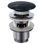 Schutte design clic-clac waste | met overloop | 1 ¼“ x 65 mm| mat zwart - 98807420 98807420