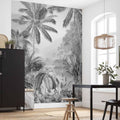 Komar fotobehang lac tropical black white 200x270 cm