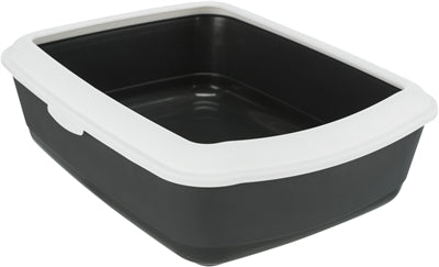 trixie kattenbak classic antraciet wit