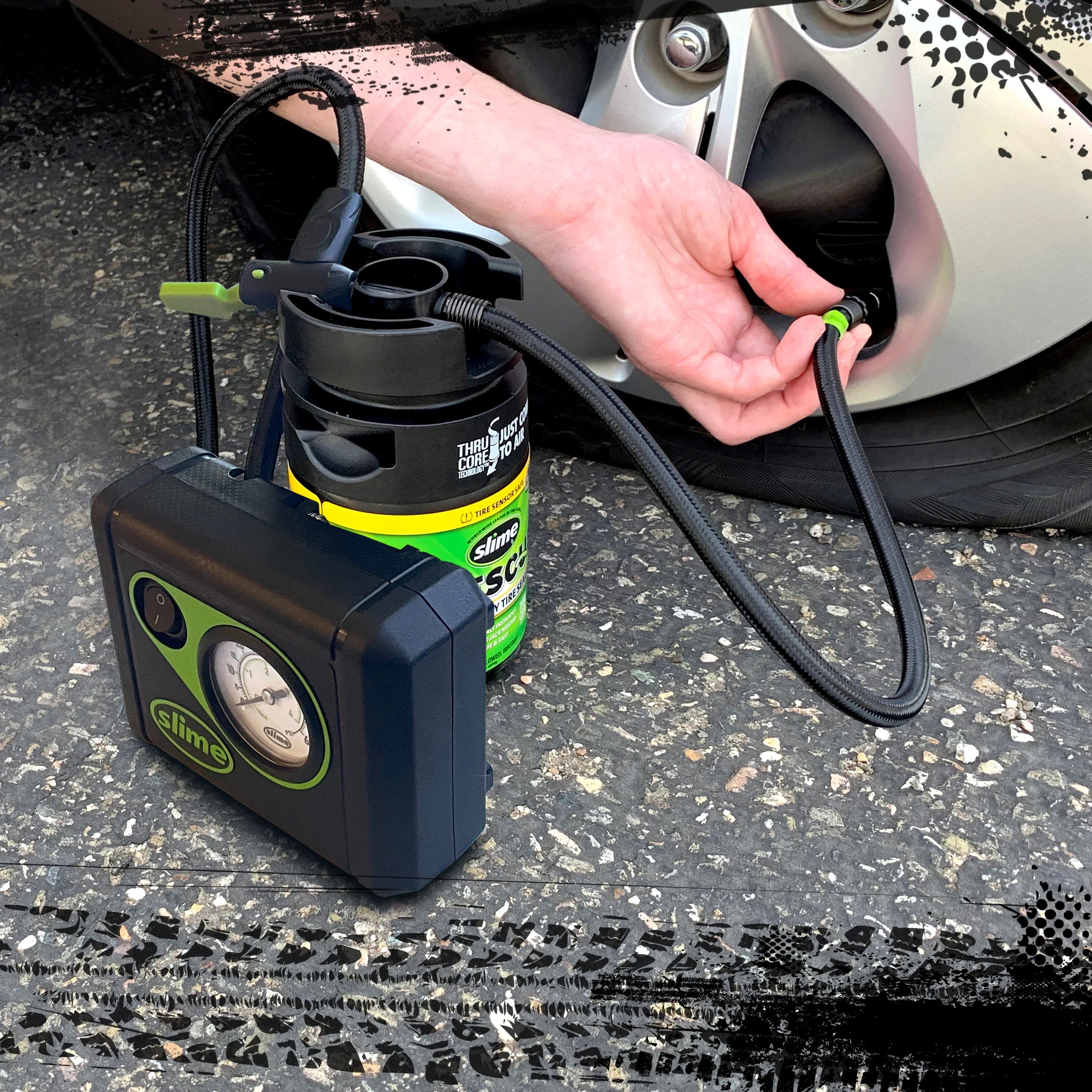 Slime smart repair plus noodreparatieset voor lekke banden
