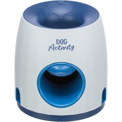 trixie dog activity strategiespel ball treat lichtgrijs blauw