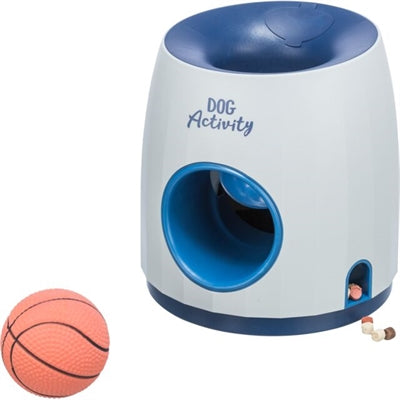 trixie dog activity strategiespel ball treat lichtgrijs blauw